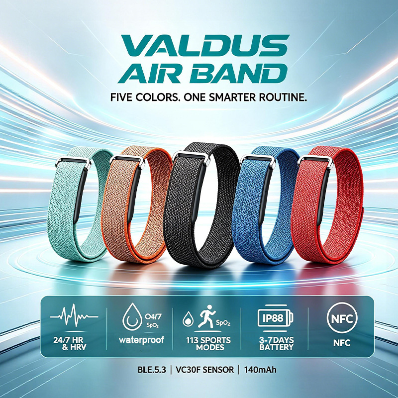 Health Wellness Bracelet - Pulseira Inteligente VALDUS Air Band para