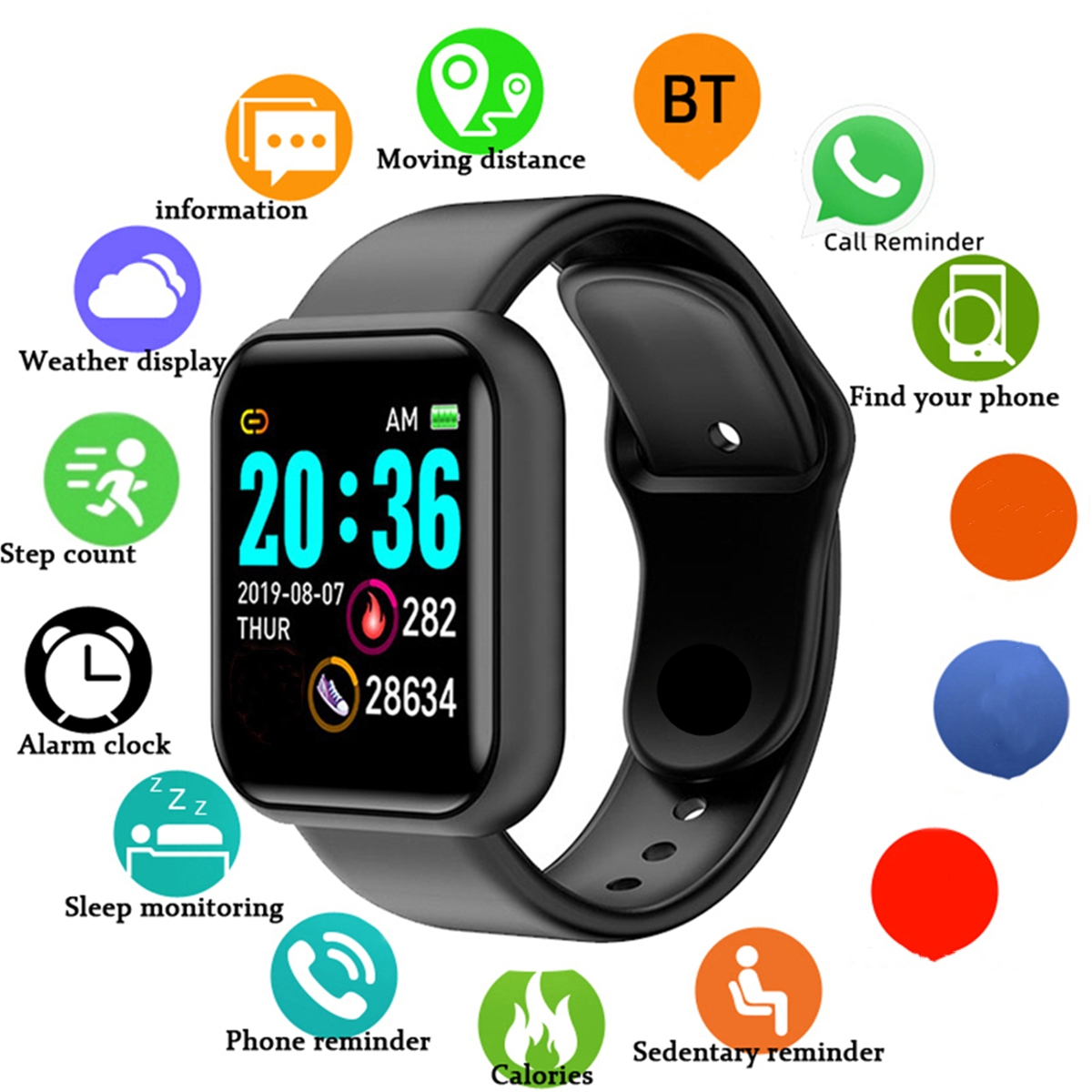 Homens relógios inteligentes t - Health Wellness Bracelet avaliação e preço